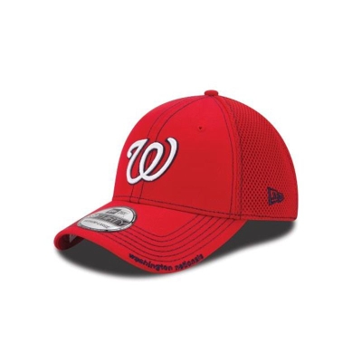 Washington Nationals Gorra | New Era MLB Neo 39thirty Stretch Fit Cap Mexico - Rojos